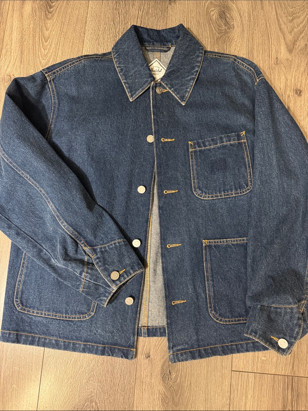 Herschel oversized denim jacket - Dark Blue